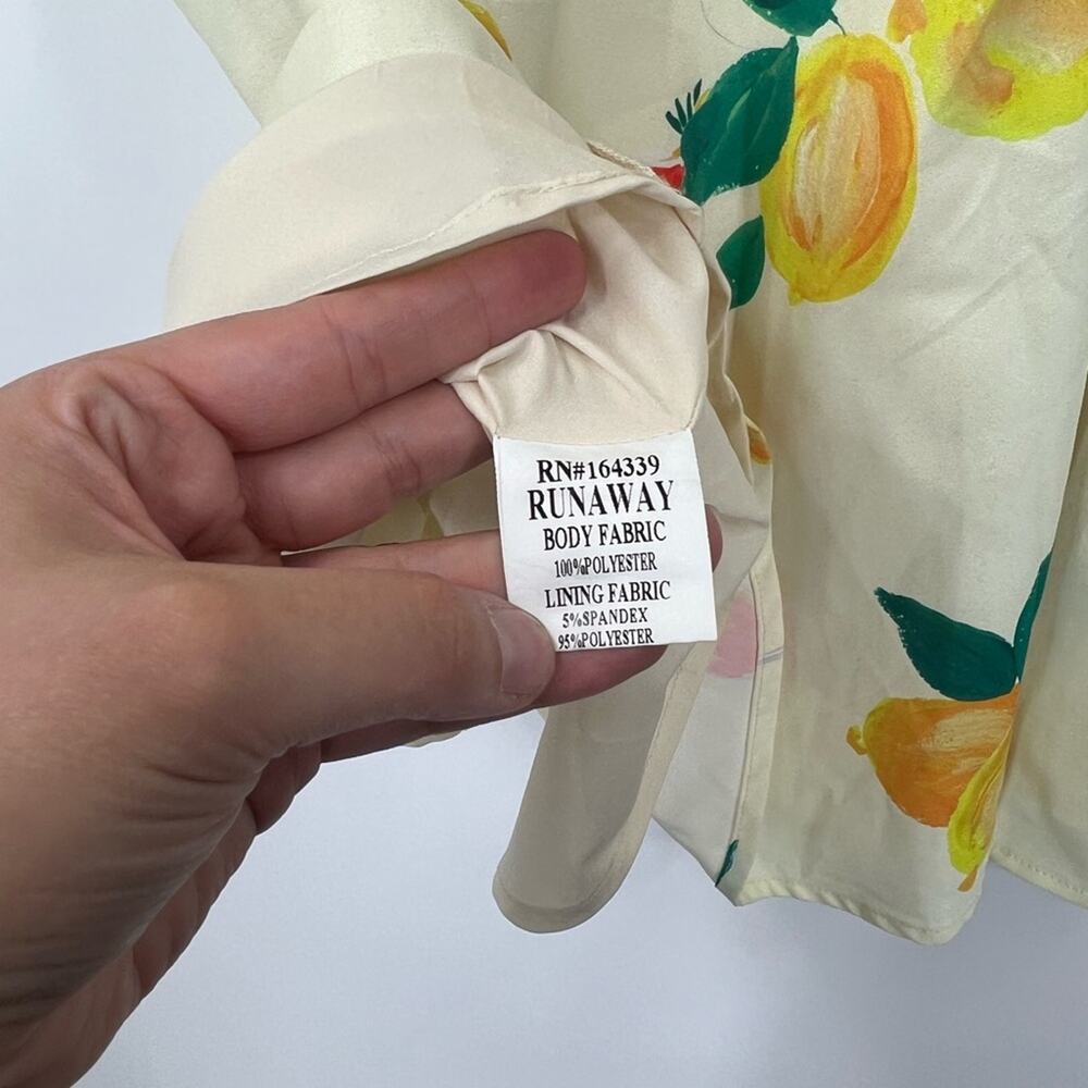 Runaway Mikaela Mini Dress in Lemon & Drink Print - Picture 7 of 7